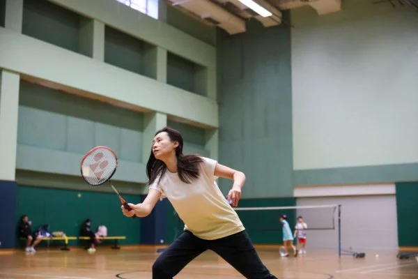 Chinese badminton team training
